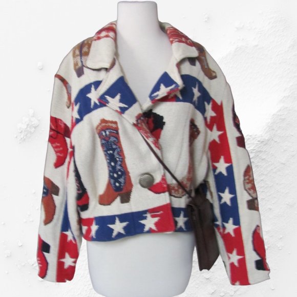 SILVERADO LADIES COWBOY BOOT JACKET Jackets & Blazers - SILVERADO LADIES COWBOY BOOT JACKET